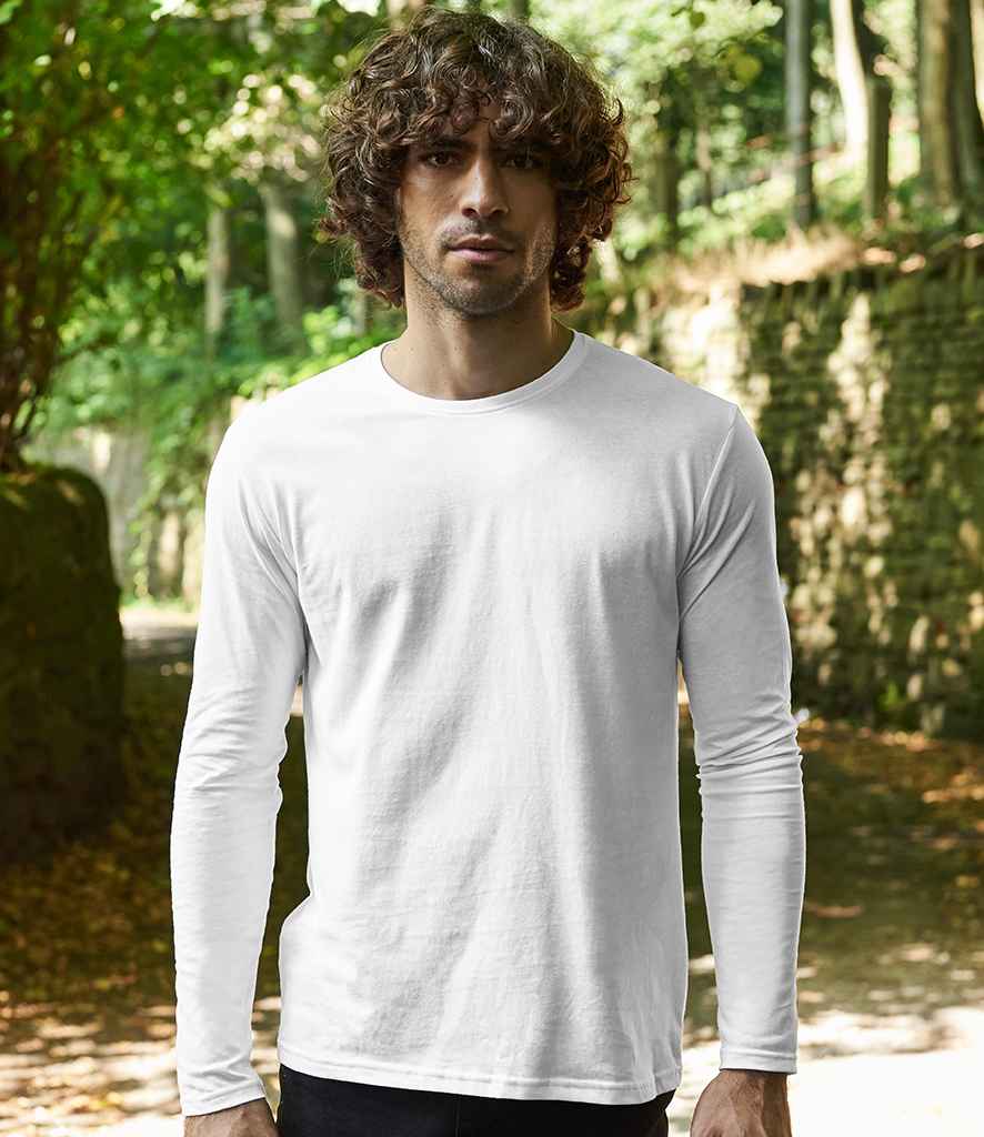 Ecologie Erawan Organic Long Sleeve T-Shirt in Arctic White by Ecologie — Custom branded clothing by Print Press, featuring premium embroidery produced in our specialist print lab in the UK.