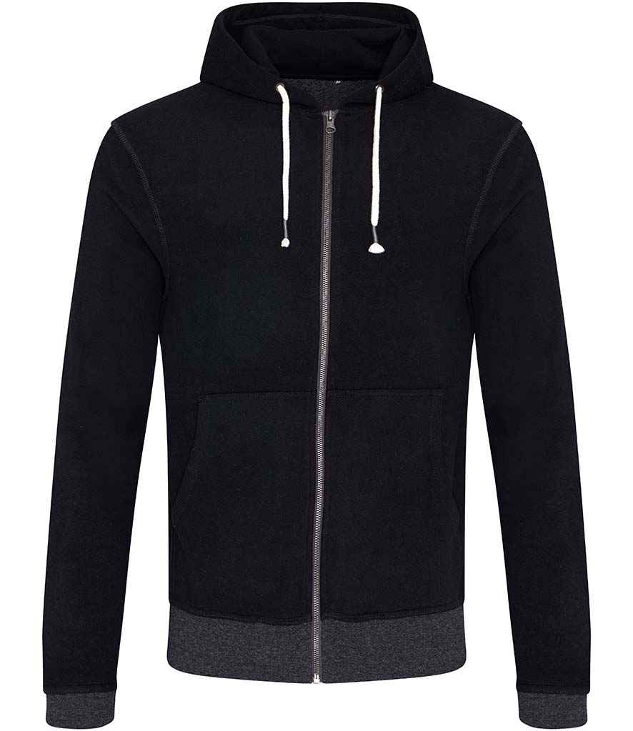 Ecologie Unisex Okavango Sustainable Zoodie in Black Charcoal by Ecologie — Custom branded clothing by Print Press, featuring premium embroidery produced in our specialist print lab in the UK.