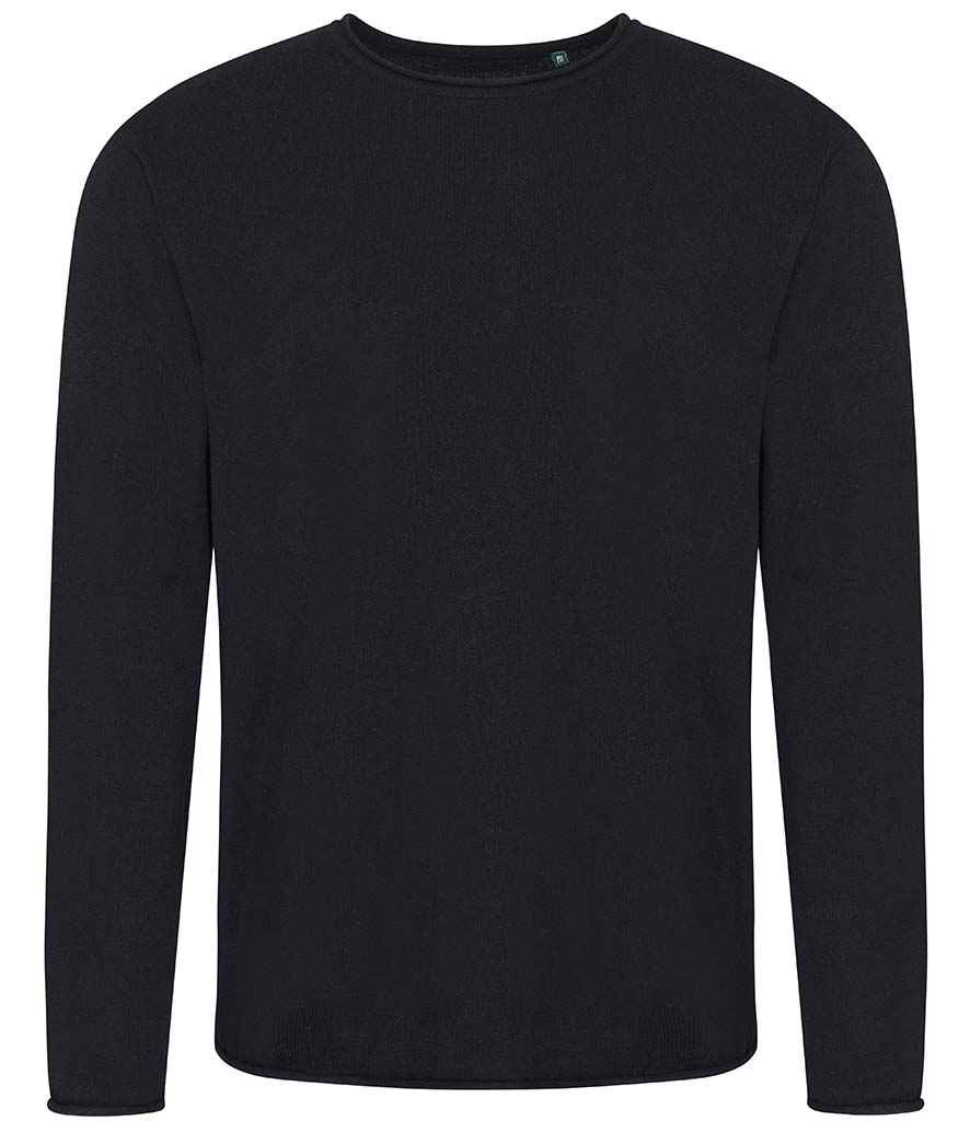 Ecologie Unisex Arenal Sustainable Crew Neck Sweater in Black by Ecologie — Custom branded clothing by Print Press, featuring premium embroidery produced in our specialist print lab in the UK.