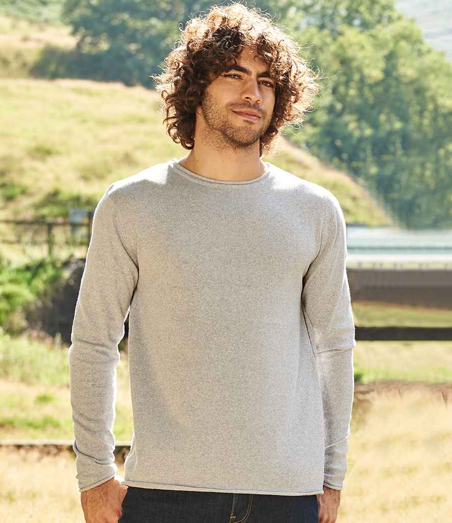 Ecologie Unisex Arenal Sustainable Crew Neck Sweater in Heather Grey by Ecologie — Custom branded clothing by Print Press, featuring premium embroidery produced in our specialist print lab in the UK.