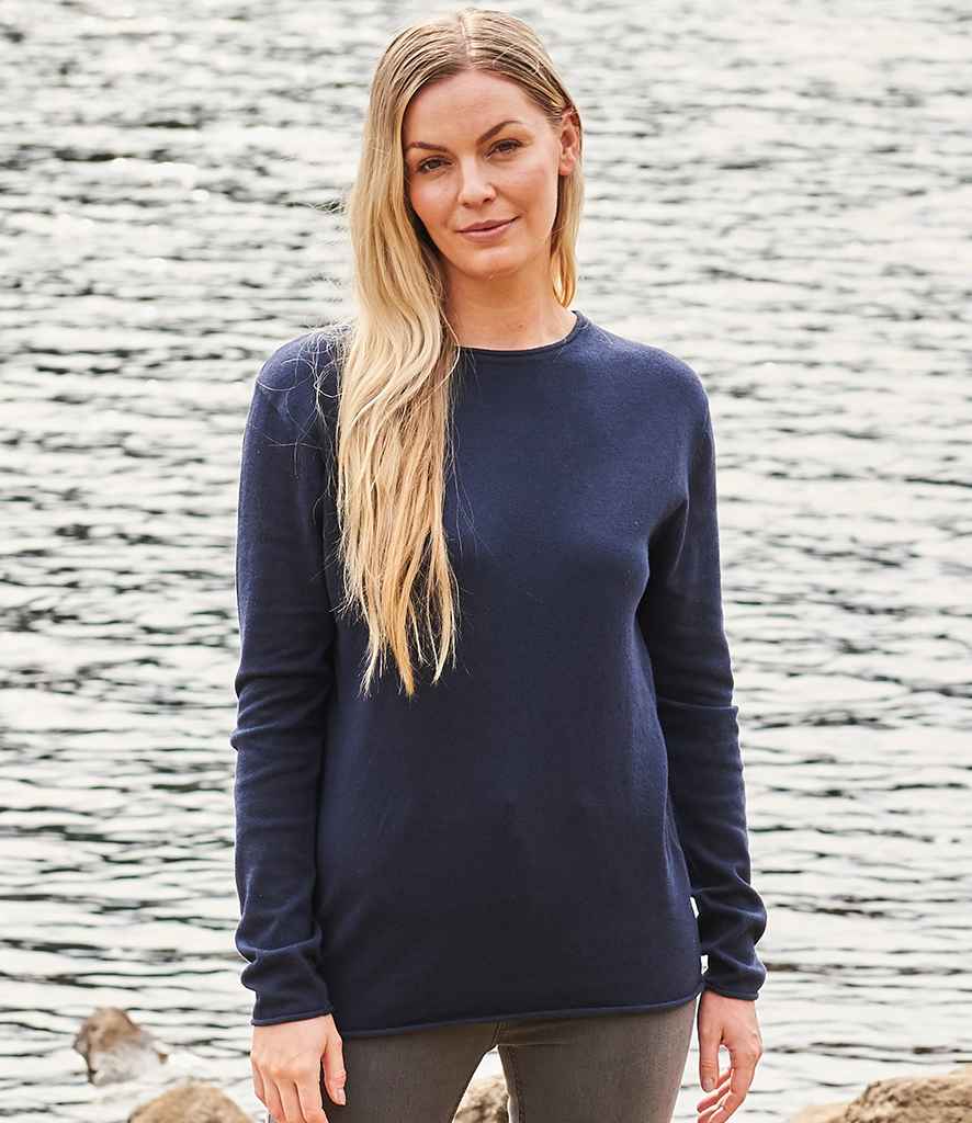 Ecologie Unisex Arenal Sustainable Crew Neck Sweater in Navy by Ecologie — Custom branded clothing by Print Press, featuring premium embroidery produced in our specialist print lab in the UK.