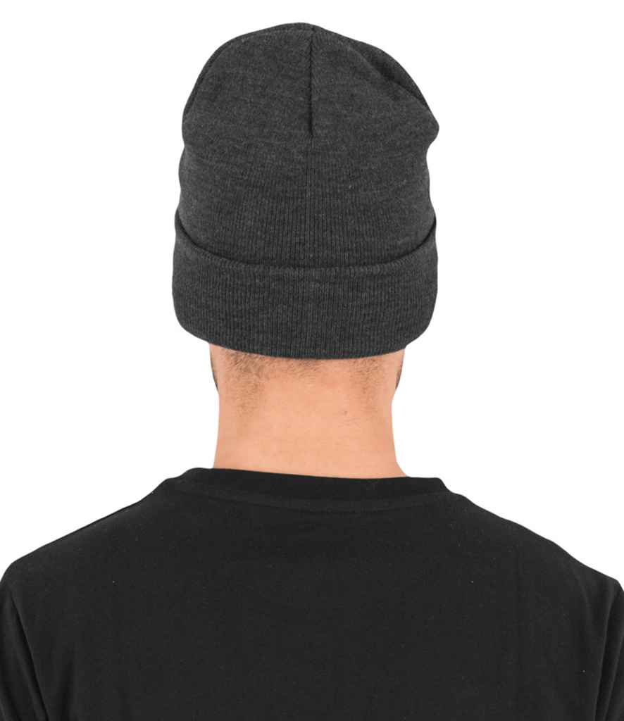 Flexfit Heavyweight Long Beanie in ONE Charcoal by Flexfit — Custom branded clothing by Print Press, featuring premium embroidery produced in our specialist print lab in the UK.