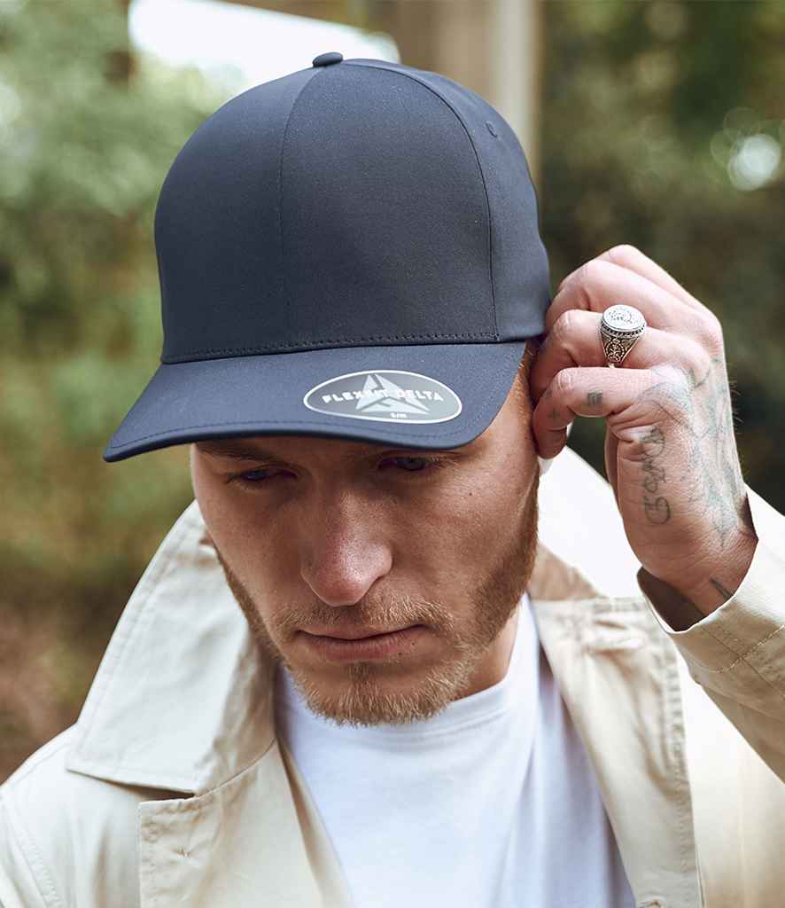 Flexfit Delta® Cap in by Flexfit — Custom branded clothing by Print Press, featuring premium embroidery produced in our specialist print lab in the UK.