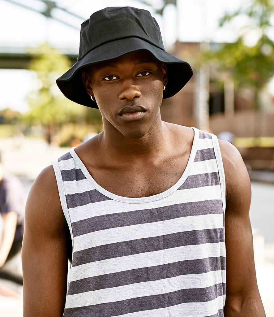 Flexfit Cotton Twill Bucket Hat in ONE Black by Flexfit — Custom branded clothing by Print Press, featuring premium embroidery produced in our specialist print lab in the UK.