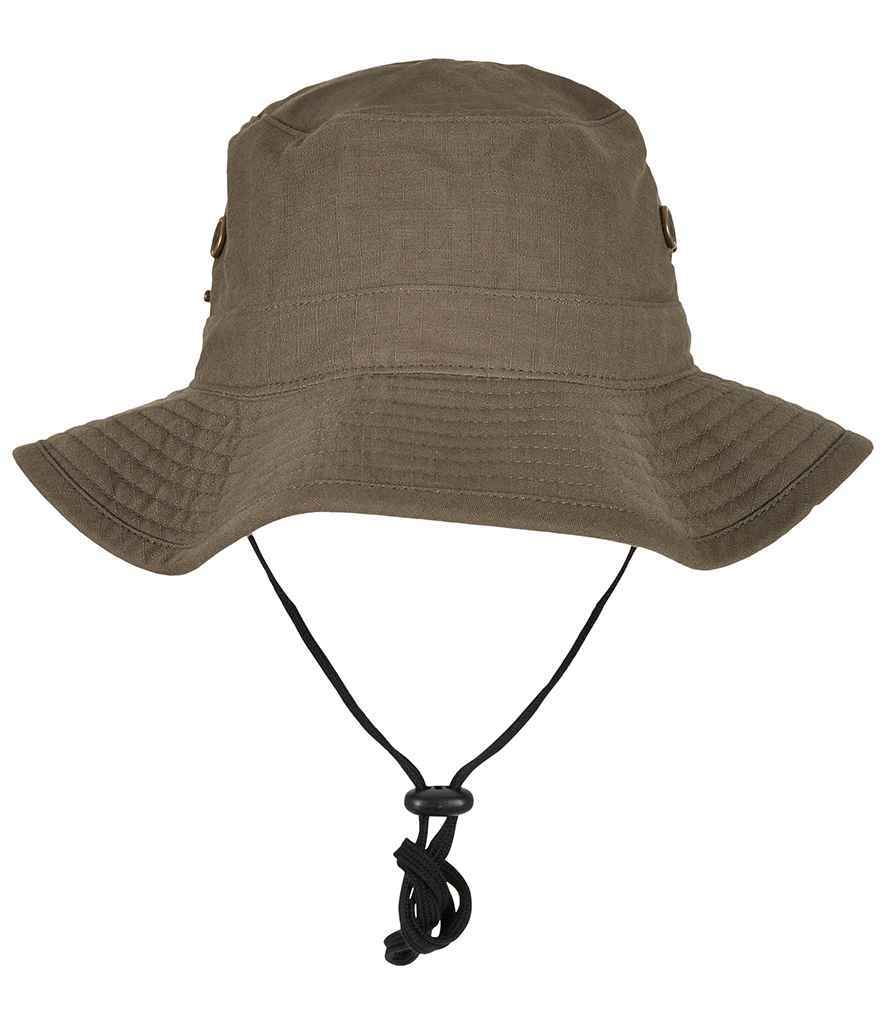 Flexfit Angler Hat in ONE Dark Olive by Flexfit — Custom branded clothing by Print Press, featuring premium embroidery produced in our specialist print lab in the UK.