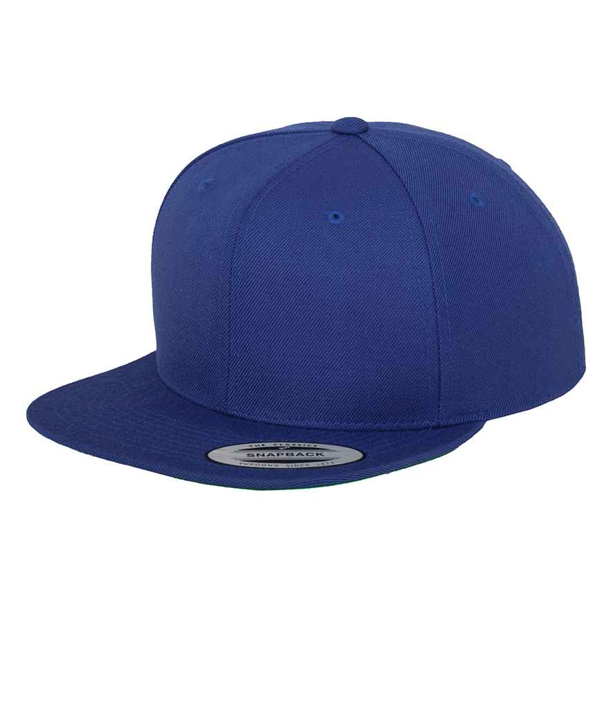 Flexfit Classic Snapback Cap in ONE Royal Blue by Flexfit — Custom branded clothing by Print Press, featuring premium embroidery produced in our specialist print lab in the UK.