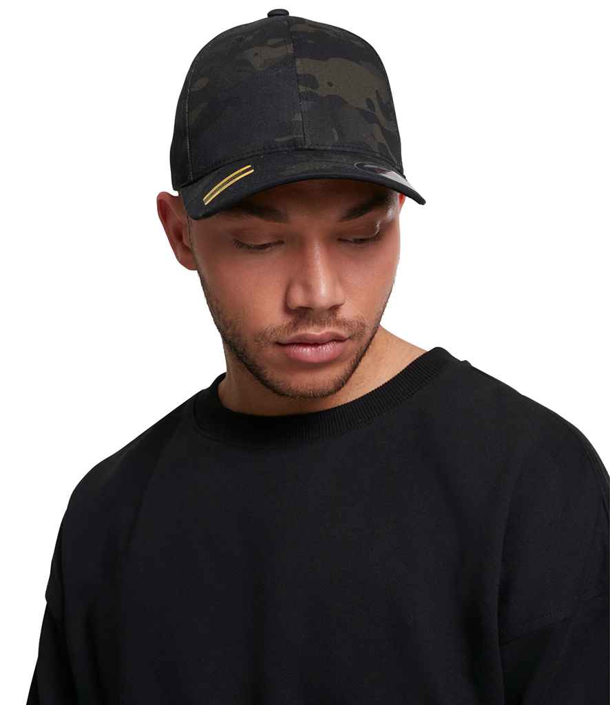 Flexfit Multicam® Cap in Black Multicam by Flexfit — Custom branded clothing by Print Press, featuring premium embroidery produced in our specialist print lab in the UK.
