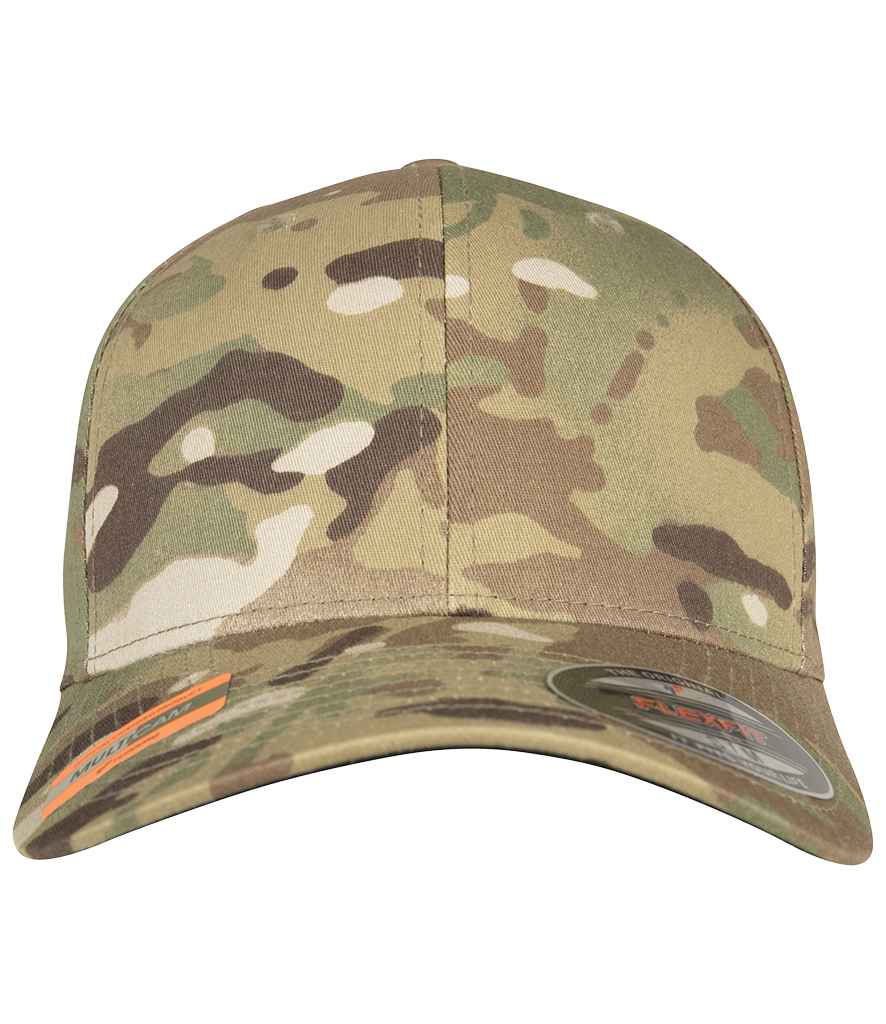 Flexfit Multicam® Cap in Multicam by Flexfit — Custom branded clothing by Print Press, featuring premium embroidery produced in our specialist print lab in the UK.