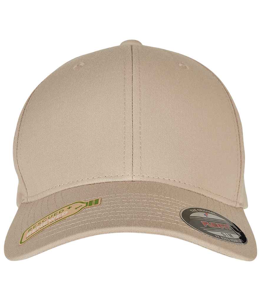 Flexfit Recycled Polyester Cap in Loden by Flexfit — Custom branded clothing by Print Press, featuring premium embroidery produced in our specialist print lab in the UK.