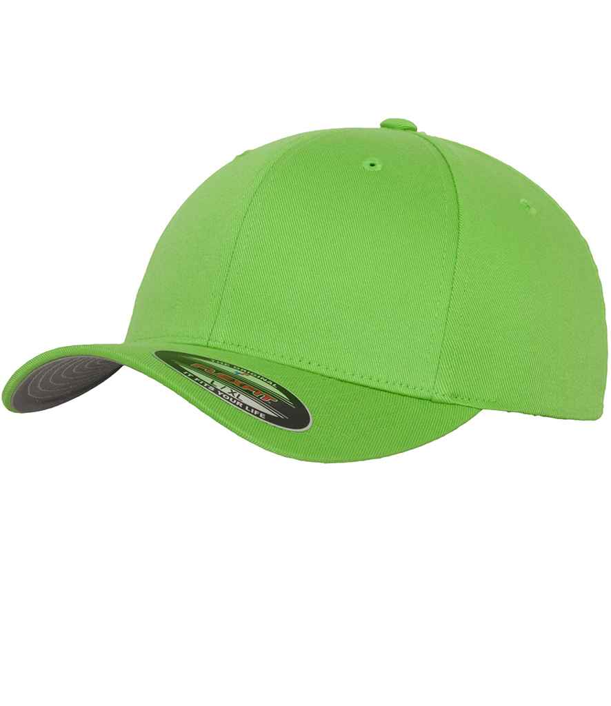 Flexfit Wooly Combed Cap in Fresh Green by Flexfit — Custom branded clothing by Print Press, featuring premium embroidery produced in our specialist print lab in the UK.