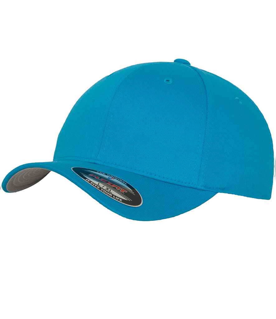 Flexfit Wooly Combed Cap in Hawaiian Ocean by Flexfit — Custom branded clothing by Print Press, featuring premium embroidery produced in our specialist print lab in the UK.