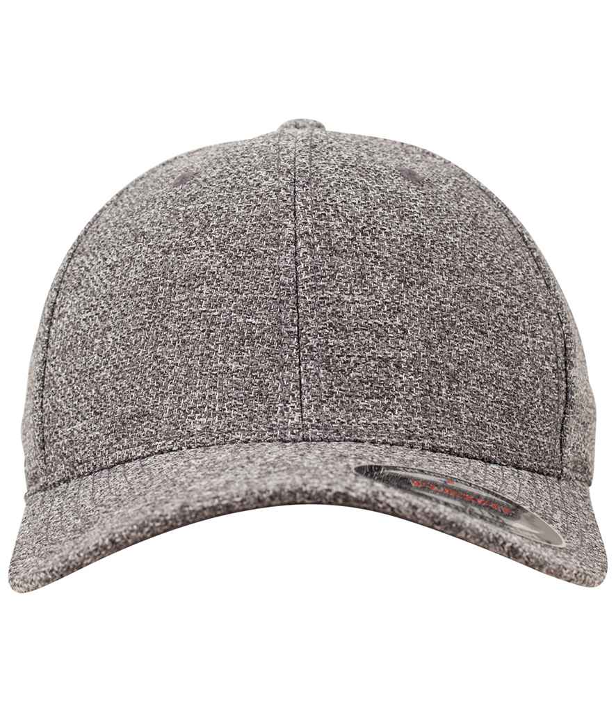 Flexfit Melange Cap in by Flexfit — Custom branded clothing by Print Press, featuring premium embroidery produced in our specialist print lab in the UK.