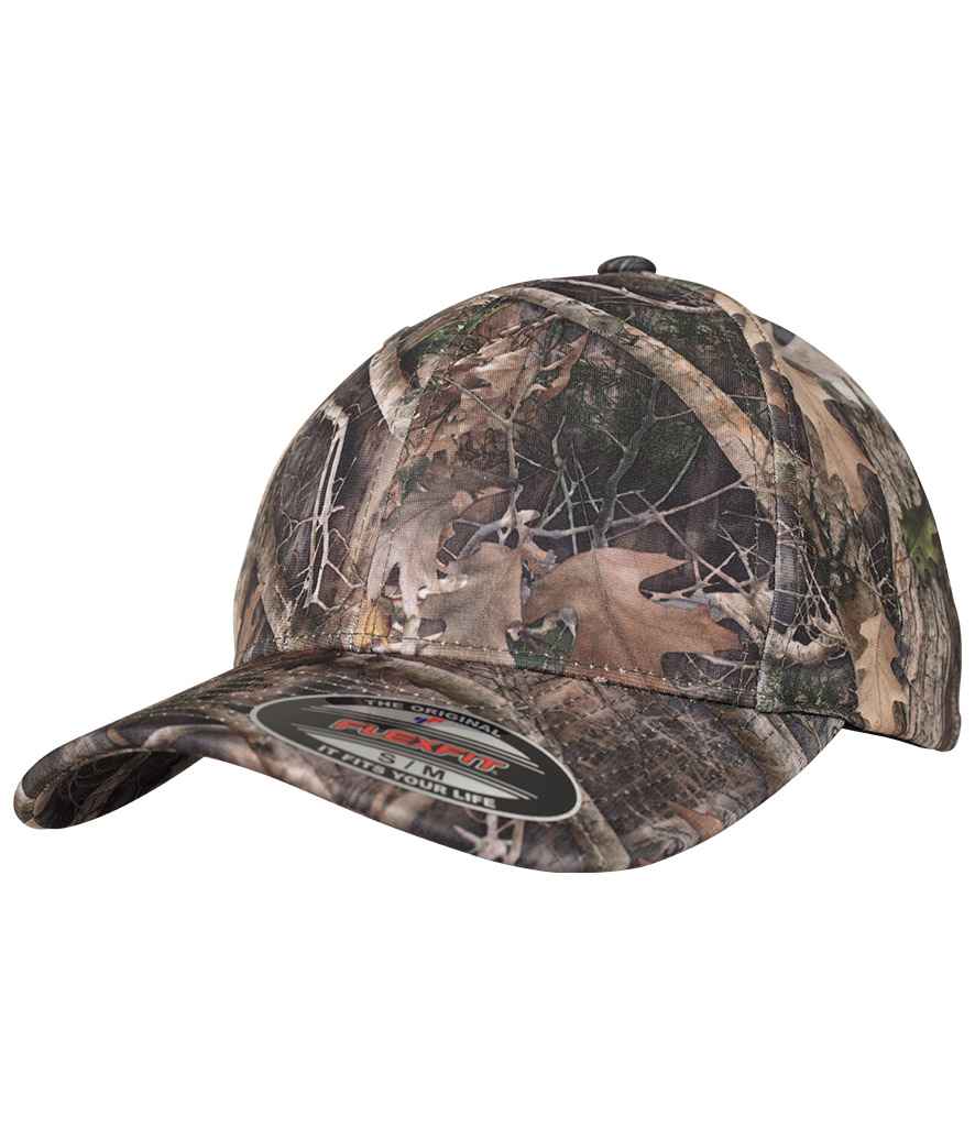Flexfit TrueTimber® Kanati Camo Cap in Kanati Camo Print by Flexfit — Custom branded clothing by Print Press, featuring premium embroidery produced in our specialist print lab in the UK.