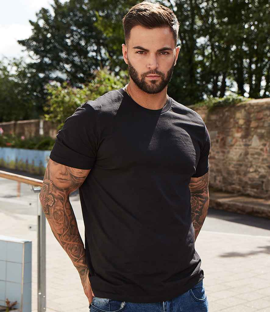 Original FNB Unisex Organic T-Shirt in Black by Original FNB — Custom branded clothing by Print Press, featuring premium embroidery produced in our specialist print lab in the UK.