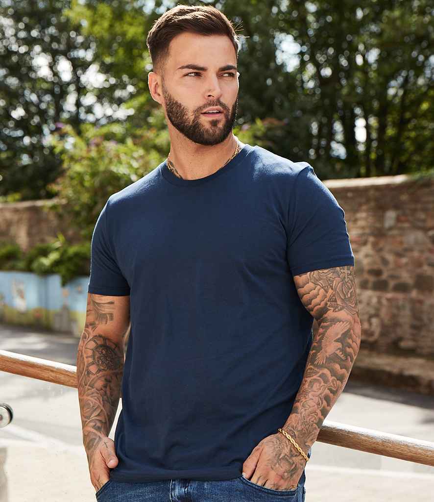 Original FNB Unisex Organic T-Shirt in Navy by Original FNB — Custom branded clothing by Print Press, featuring premium embroidery produced in our specialist print lab in the UK.