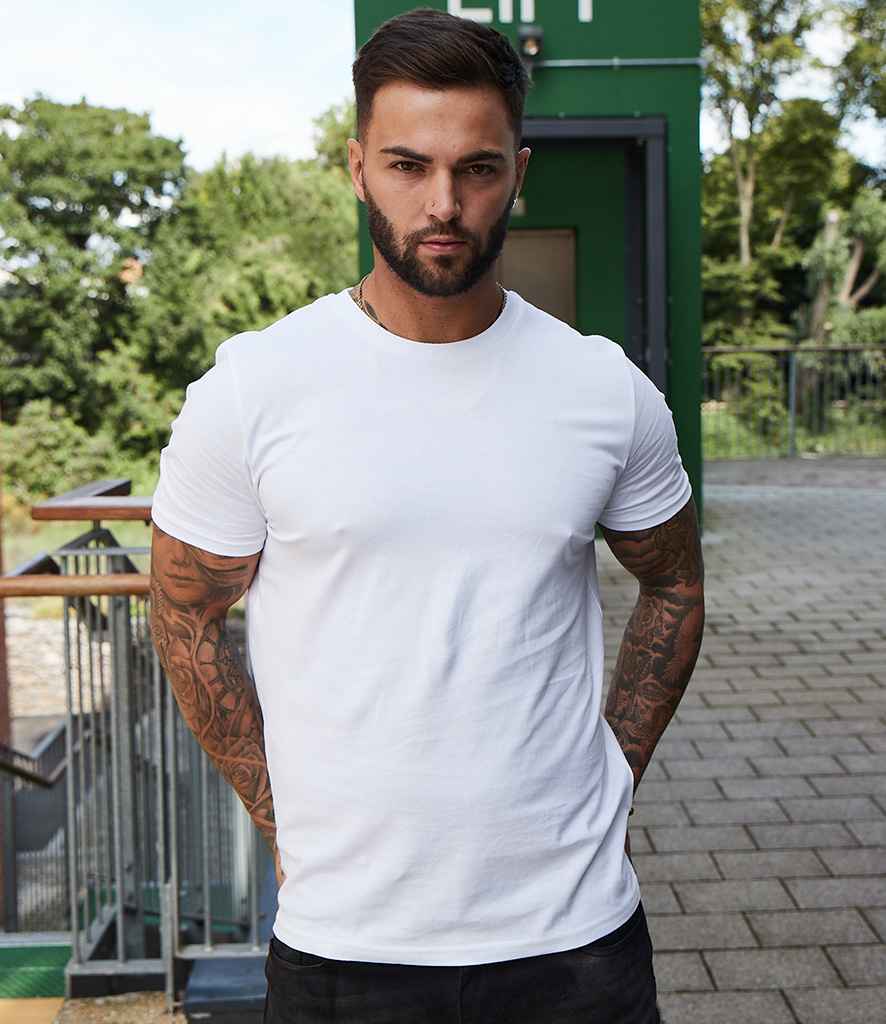 Original FNB Unisex Organic T-Shirt in White by Original FNB — Custom branded clothing by Print Press, featuring premium embroidery produced in our specialist print lab in the UK.