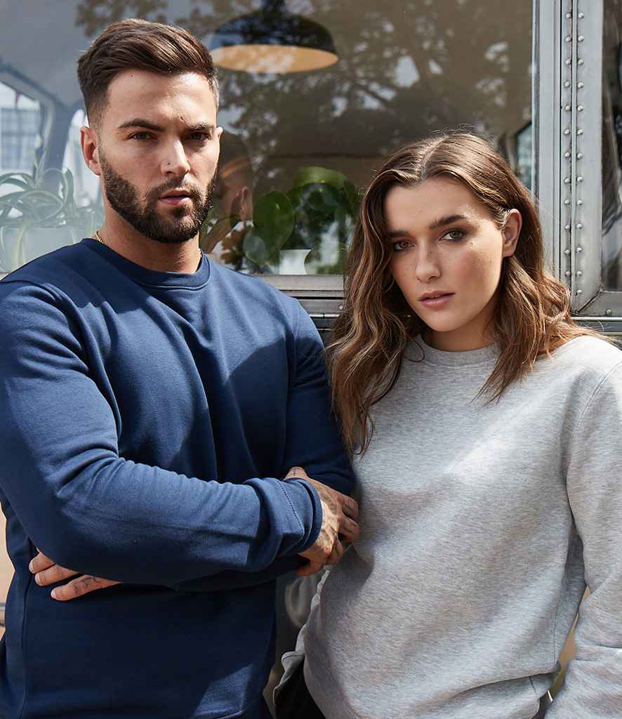 Original FNB Unisex Organic Sweatshirt in Navy by Original FNB — Custom branded clothing by Print Press, featuring premium embroidery produced in our specialist print lab in the UK.