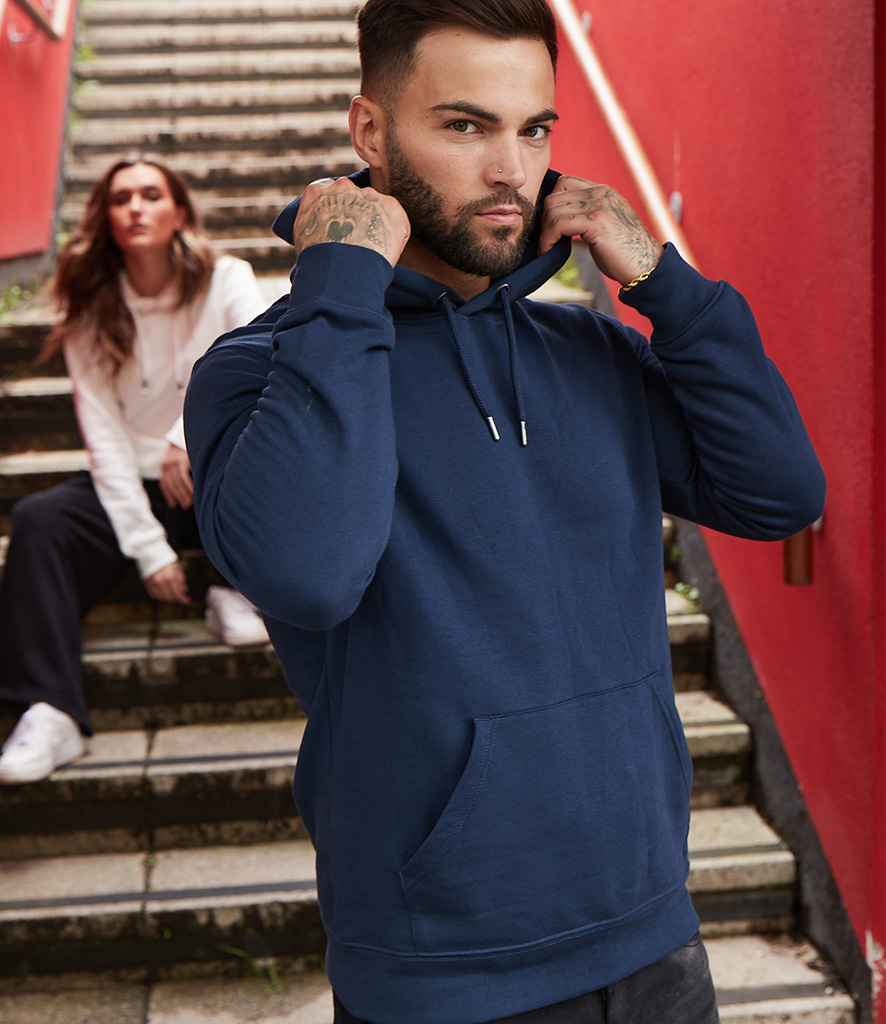 Original FNB Unisex Organic Hoodie in Navy by Original FNB — Custom branded clothing by Print Press, featuring premium embroidery produced in our specialist print lab in the UK.