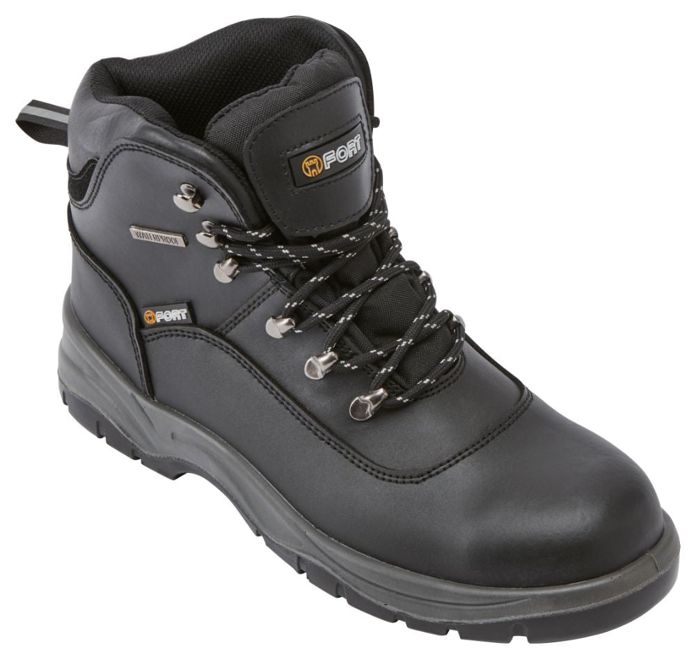 Fort Toledo Safety Boot in BLACK by FORT FOOTWEAR — Custom branded clothing by Print Press, featuring premium embroidery produced in our specialist print lab in the UK.