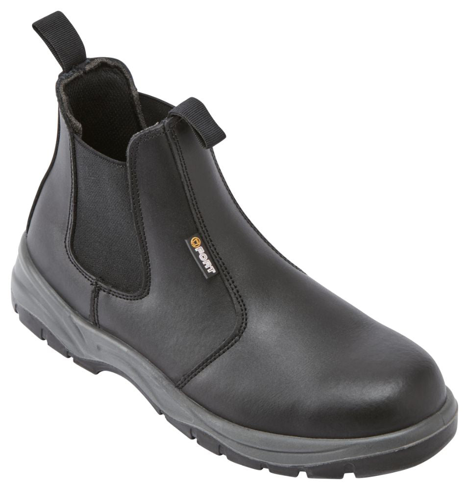 Fort Nelson Safety Boot in BLACK by FORT FOOTWEAR — Custom branded clothing by Print Press, featuring premium embroidery produced in our specialist print lab in the UK.