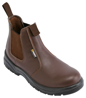Fort Nelson Safety Boot in BROWN by FORT FOOTWEAR — Custom branded clothing by Print Press, featuring premium embroidery produced in our specialist print lab in the UK.