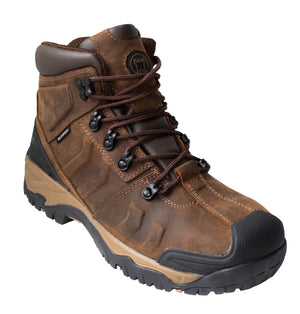 Fort Deben Safety Boot in BROWN by FORT FOOTWEAR — Custom branded clothing by Print Press, featuring premium embroidery produced in our specialist print lab in the UK.