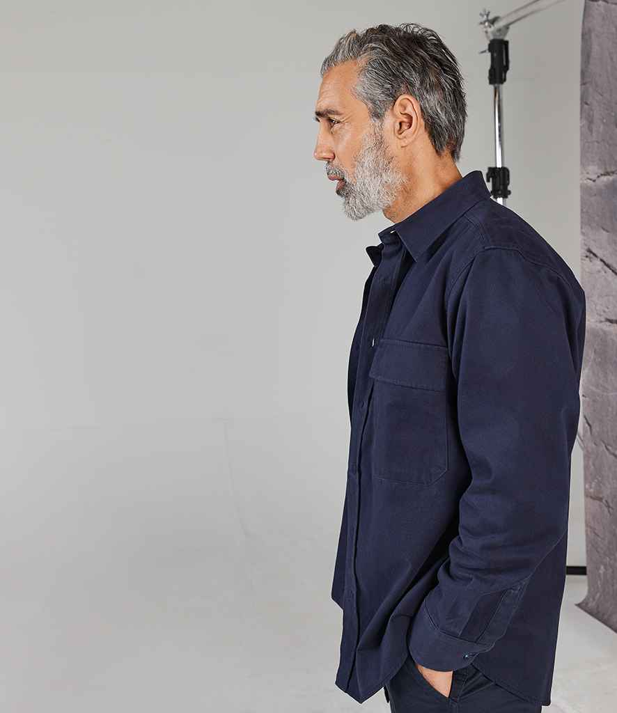 Front Row Drill Overshirt in by Front Row — Custom branded clothing by Print Press, featuring premium embroidery produced in our specialist print lab in the UK.