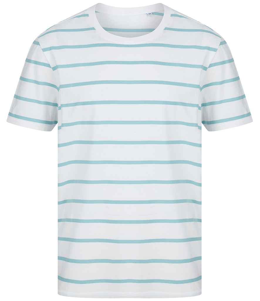 Front Row Striped T-Shirt in by Front Row — Custom branded clothing by Print Press, featuring premium embroidery produced in our specialist print lab in the UK.