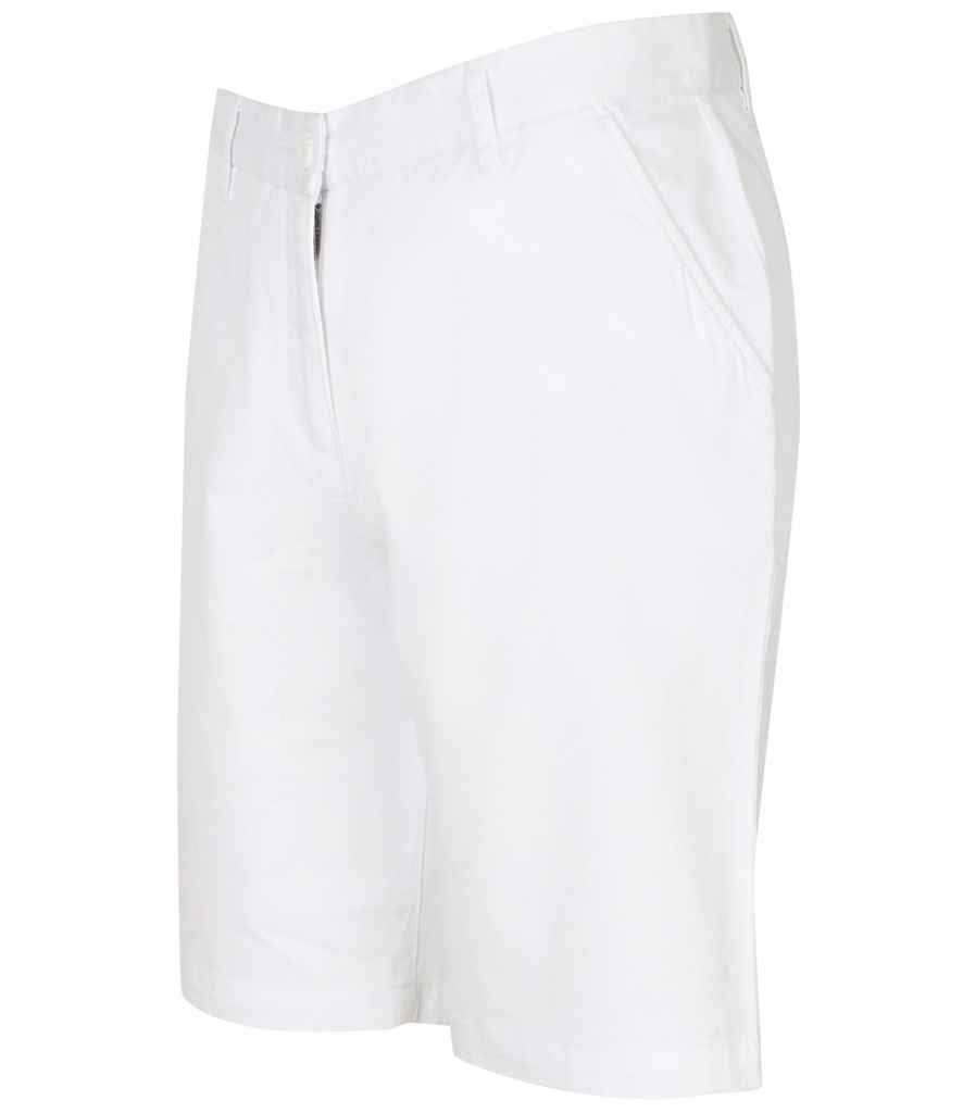 Front Row Stretch Chino Shorts in by Front Row — Custom branded clothing by Print Press, featuring premium embroidery produced in our specialist print lab in the UK.