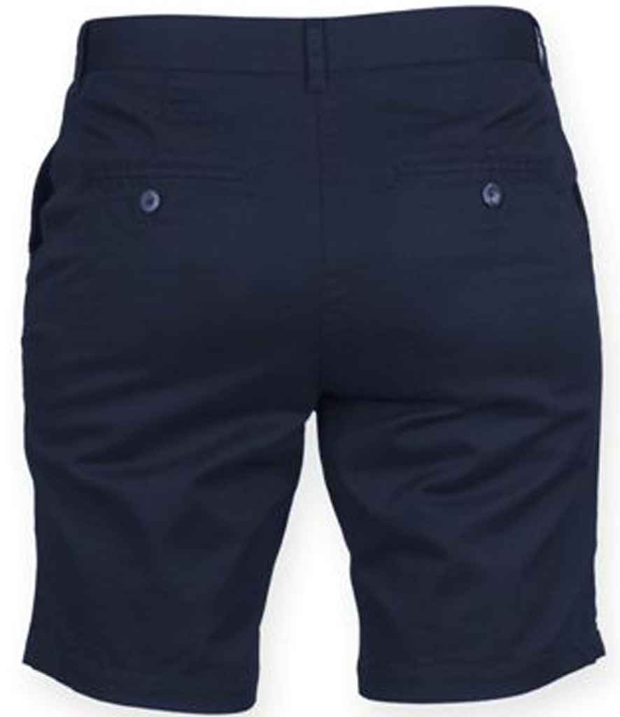 Front Row Ladies Stretch Chino Shorts in by Front Row — Custom branded clothing by Print Press, featuring premium embroidery produced in our specialist print lab in the UK.