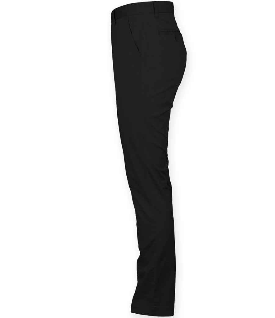 Front Row Stretch Chino Trousers in by Front Row — Custom branded clothing by Print Press, featuring premium embroidery produced in our specialist print lab in the UK.