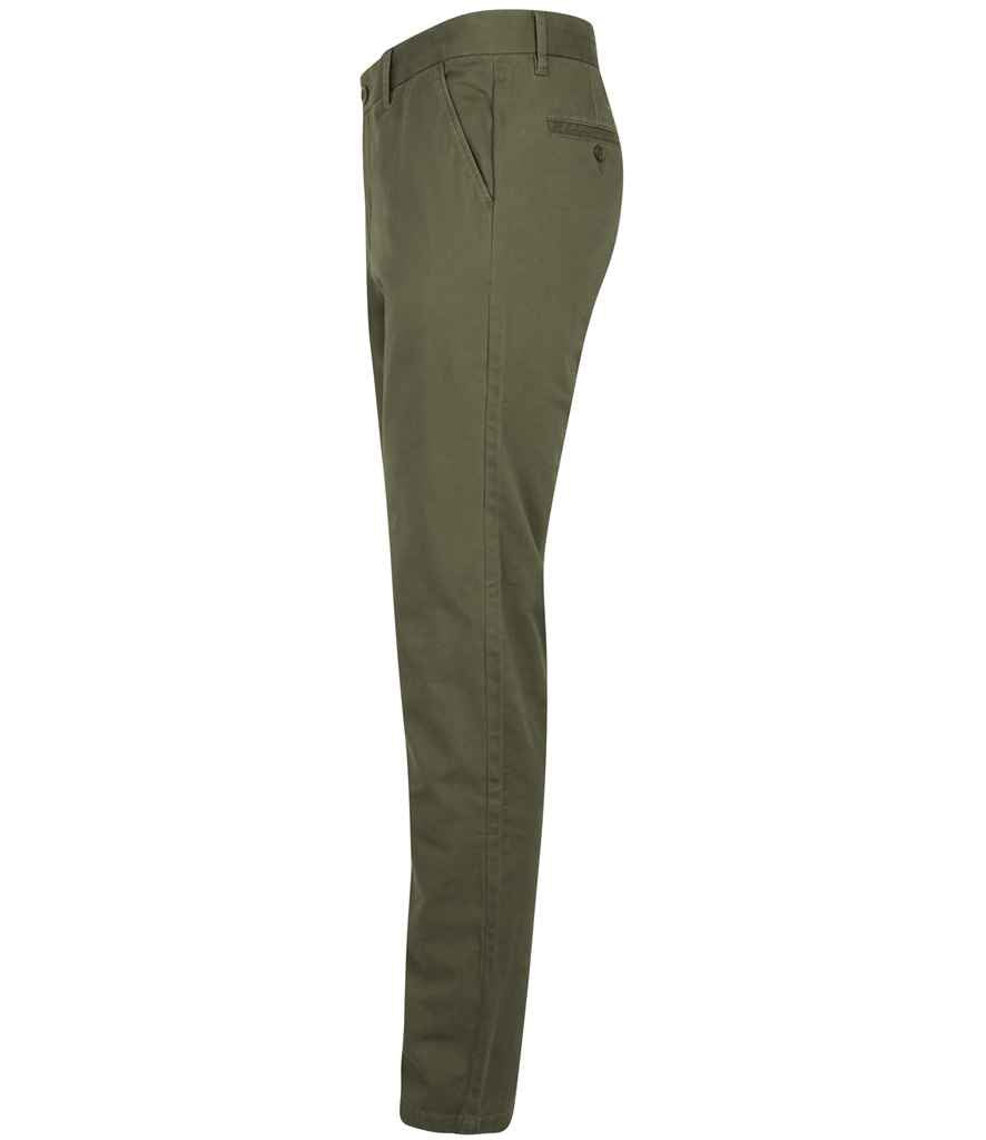 Front Row Stretch Chino Trousers in by Front Row — Custom branded clothing by Print Press, featuring premium embroidery produced in our specialist print lab in the UK.