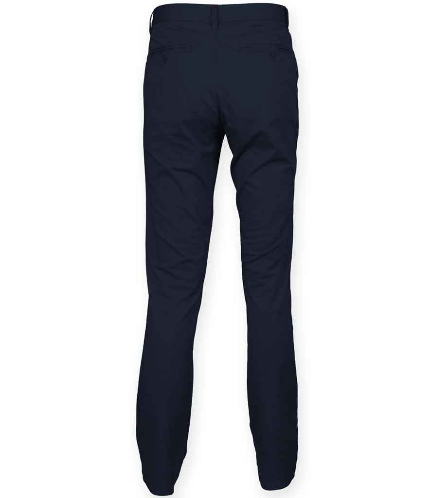 Front Row Stretch Chino Trousers in by Front Row — Custom branded clothing by Print Press, featuring premium embroidery produced in our specialist print lab in the UK.