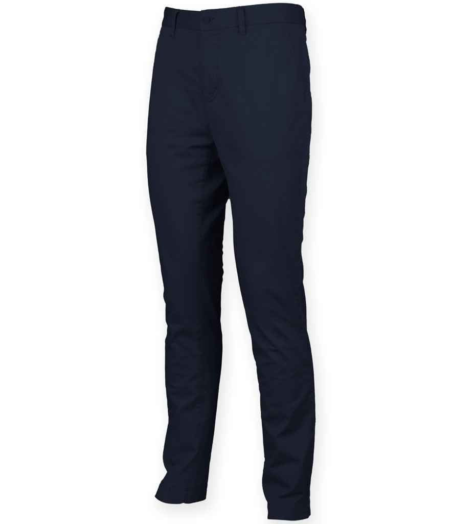 Front Row Stretch Chino Trousers in by Front Row — Custom branded clothing by Print Press, featuring premium embroidery produced in our specialist print lab in the UK.