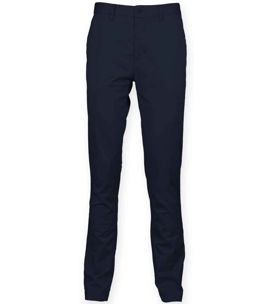 Front Row Stretch Chino Trousers in by Front Row — Custom branded clothing by Print Press, featuring premium embroidery produced in our specialist print lab in the UK.