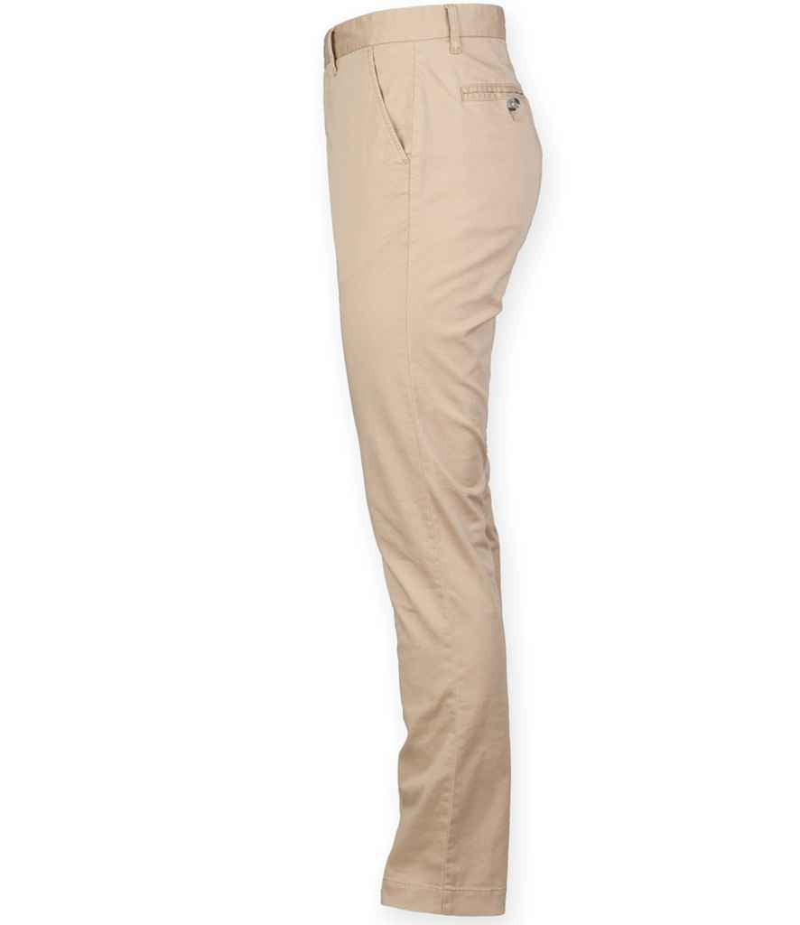 Front Row Stretch Chino Trousers in by Front Row — Custom branded clothing by Print Press, featuring premium embroidery produced in our specialist print lab in the UK.