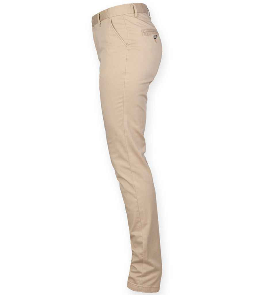Front Row Ladies Stretch Chino Trousers in by Front Row — Custom branded clothing by Print Press, featuring premium embroidery produced in our specialist print lab in the UK.