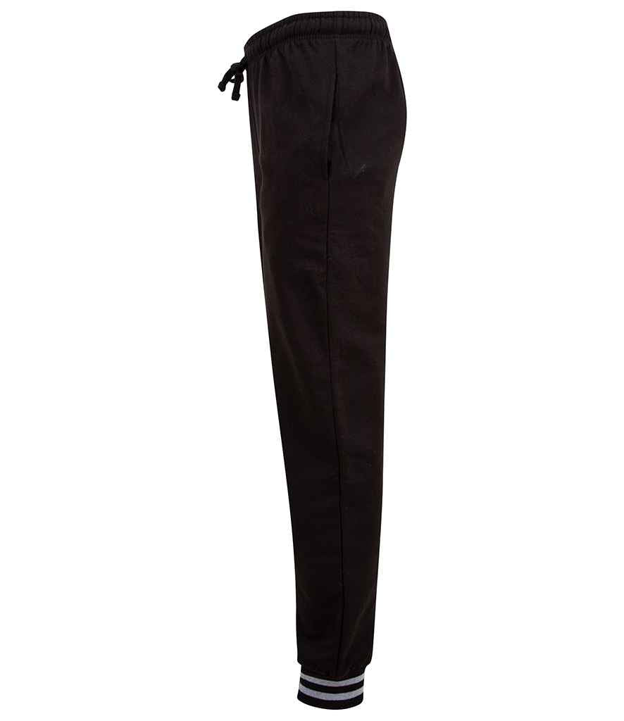 Front Row Unisex Striped Cuff Joggers in by Front Row — Custom branded clothing by Print Press, featuring premium embroidery produced in our specialist print lab in the UK.
