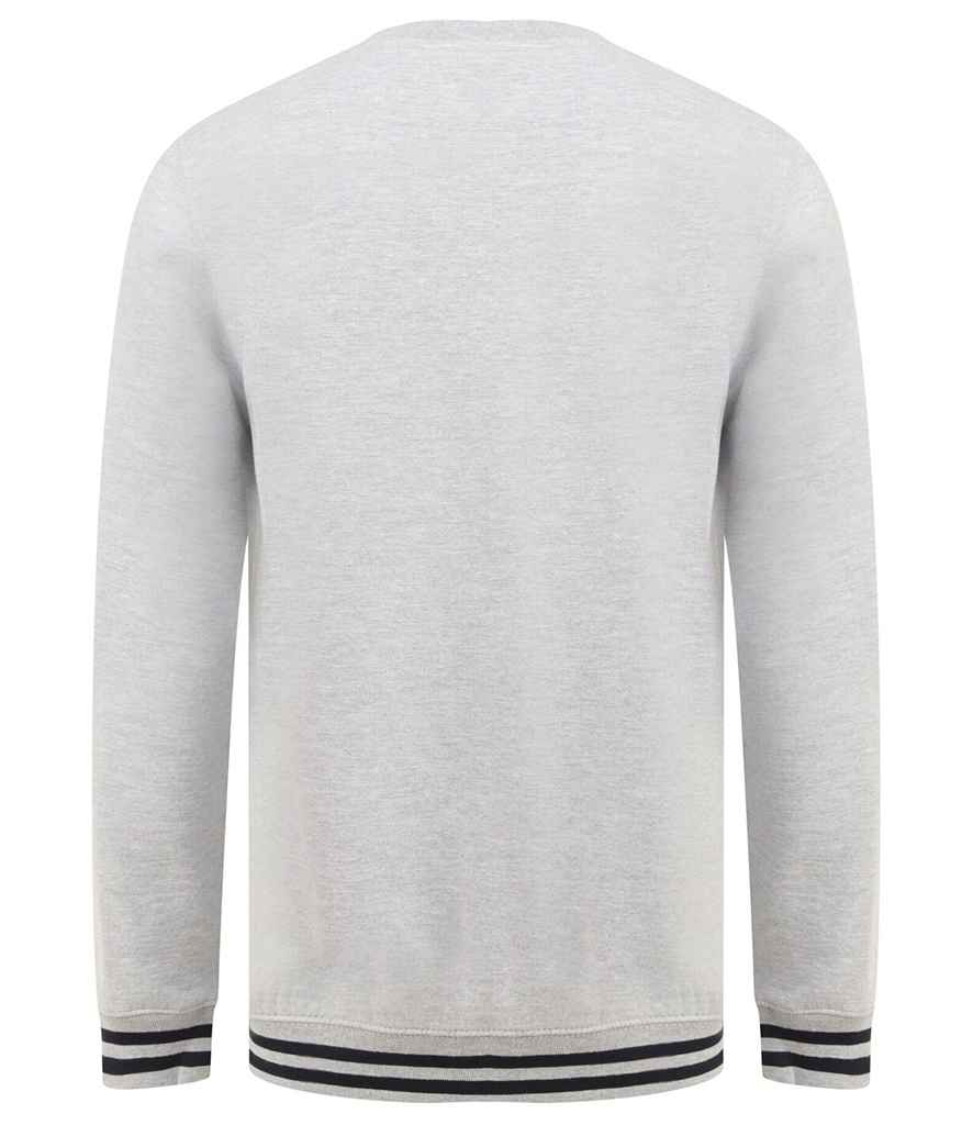 Front Row Unisex Striped Cuff Sweatshirt in by Front Row — Custom branded clothing by Print Press, featuring premium embroidery produced in our specialist print lab in the UK.