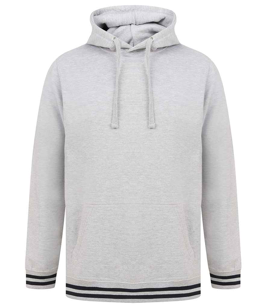 Front Row Unisex Striped Cuff Hoodie in by Front Row — Custom branded clothing by Print Press, featuring premium embroidery produced in our specialist print lab in the UK.