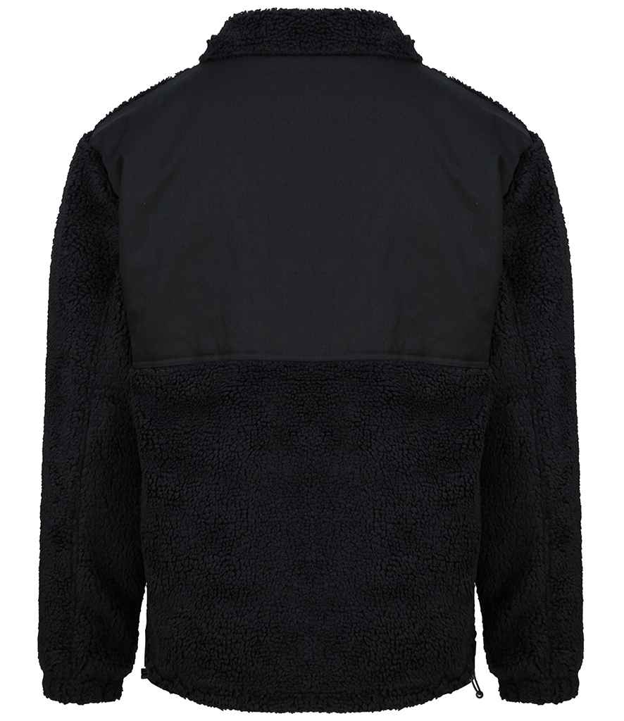 Front Row Recycled Sherpa Fleece Jacket in by Front Row — Custom branded clothing by Print Press, featuring premium embroidery produced in our specialist print lab in the UK.
