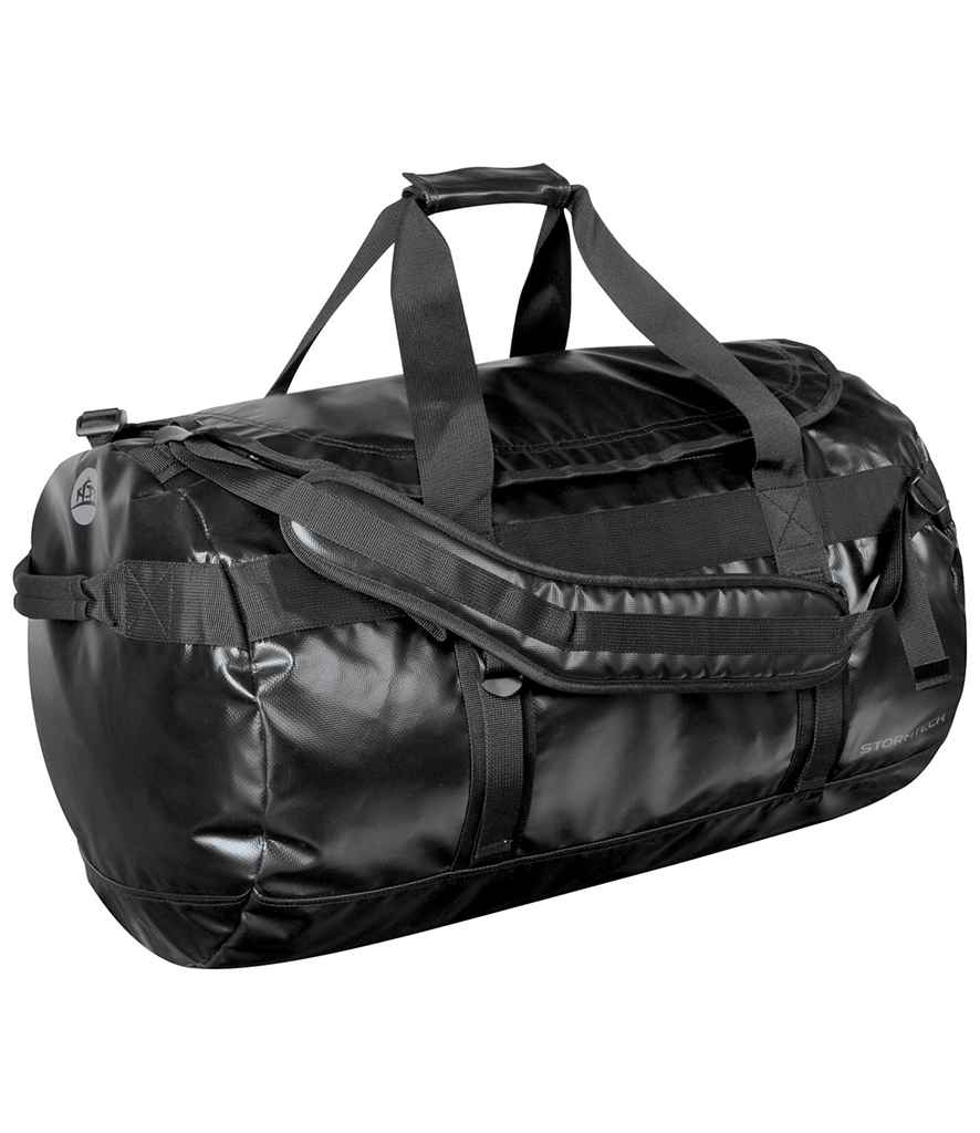Stormtech Atlantis Waterproof Gear Bag - Large in ONE Black by Stormtech — Custom branded clothing by Print Press, featuring premium embroidery produced in our specialist print lab in the UK.