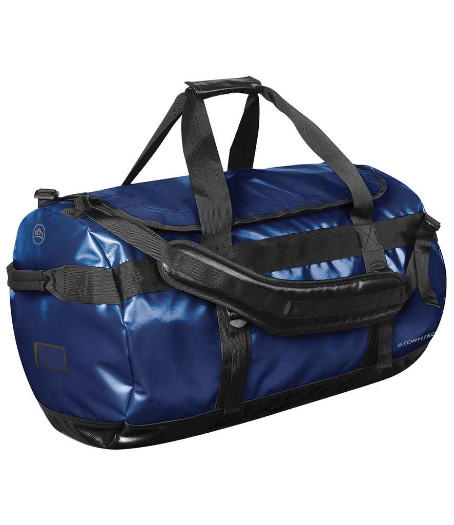 Stormtech Atlantis Waterproof Gear Bag - Medium in ONE Ocean Blue by Stormtech — Custom branded clothing by Print Press, featuring premium embroidery produced in our specialist print lab in the UK.