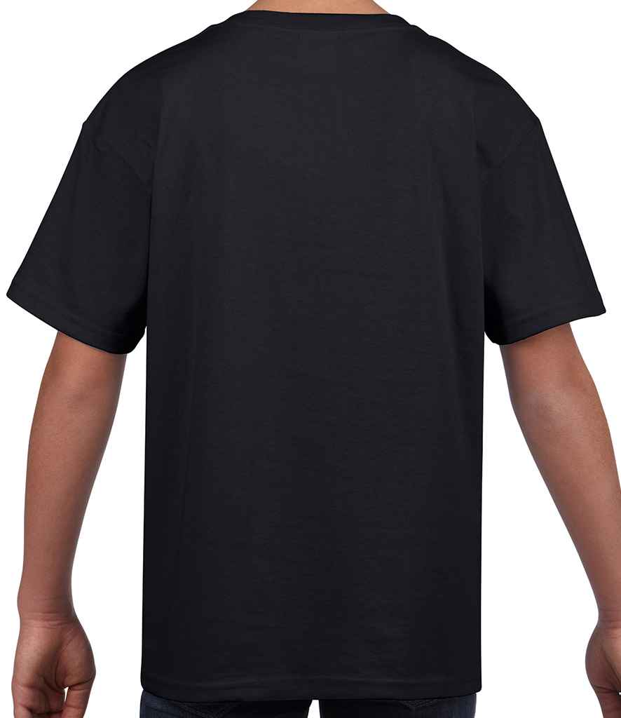 Gildan Kids SoftStyle Ringspun T-Shirt in by Gildan — Custom branded clothing by Print Press, featuring premium embroidery produced in our specialist print lab in the UK.