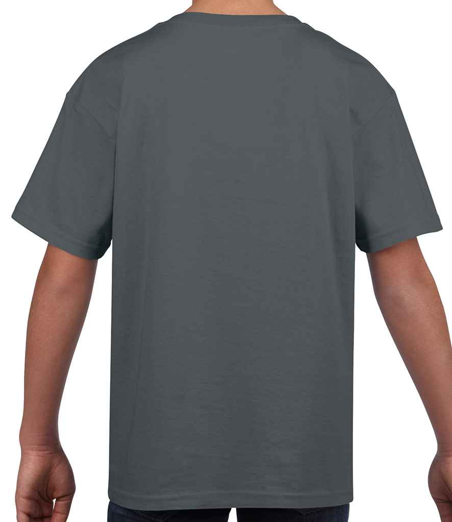 Gildan Kids SoftStyle Ringspun T-Shirt in by Gildan — Custom branded clothing by Print Press, featuring premium embroidery produced in our specialist print lab in the UK.