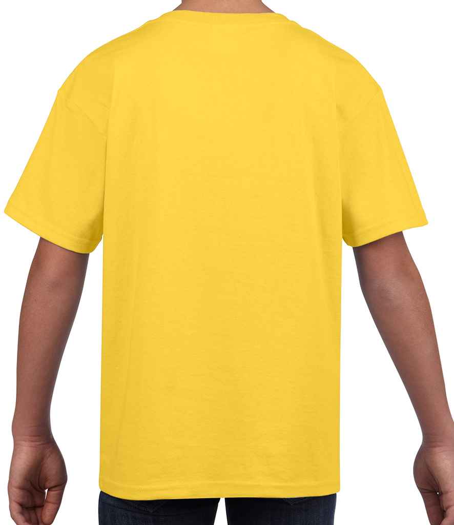 Gildan Kids SoftStyle Ringspun T-Shirt in by Gildan — Custom branded clothing by Print Press, featuring premium embroidery produced in our specialist print lab in the UK.