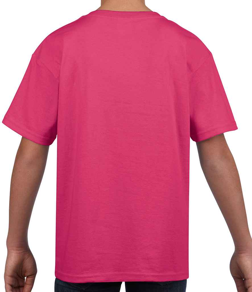 Gildan Kids SoftStyle Ringspun T-Shirt in by Gildan — Custom branded clothing by Print Press, featuring premium embroidery produced in our specialist print lab in the UK.