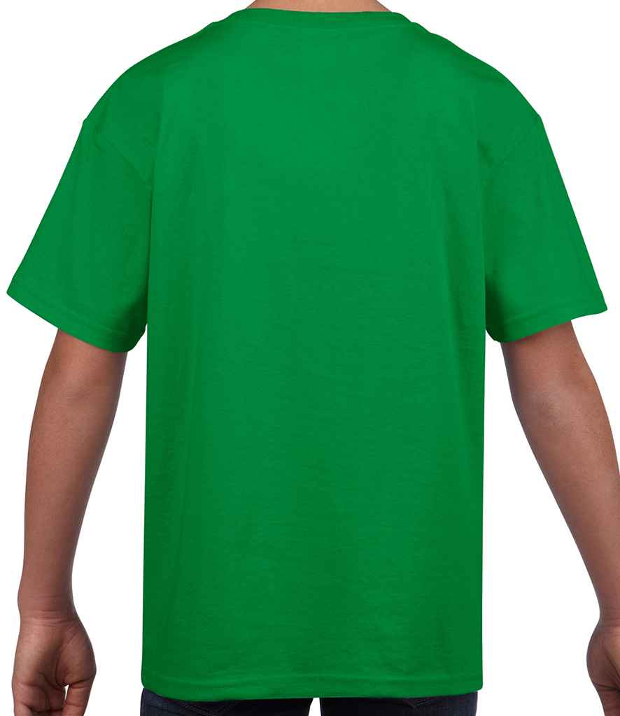 Gildan Kids SoftStyle Ringspun T-Shirt in by Gildan — Custom branded clothing by Print Press, featuring premium embroidery produced in our specialist print lab in the UK.