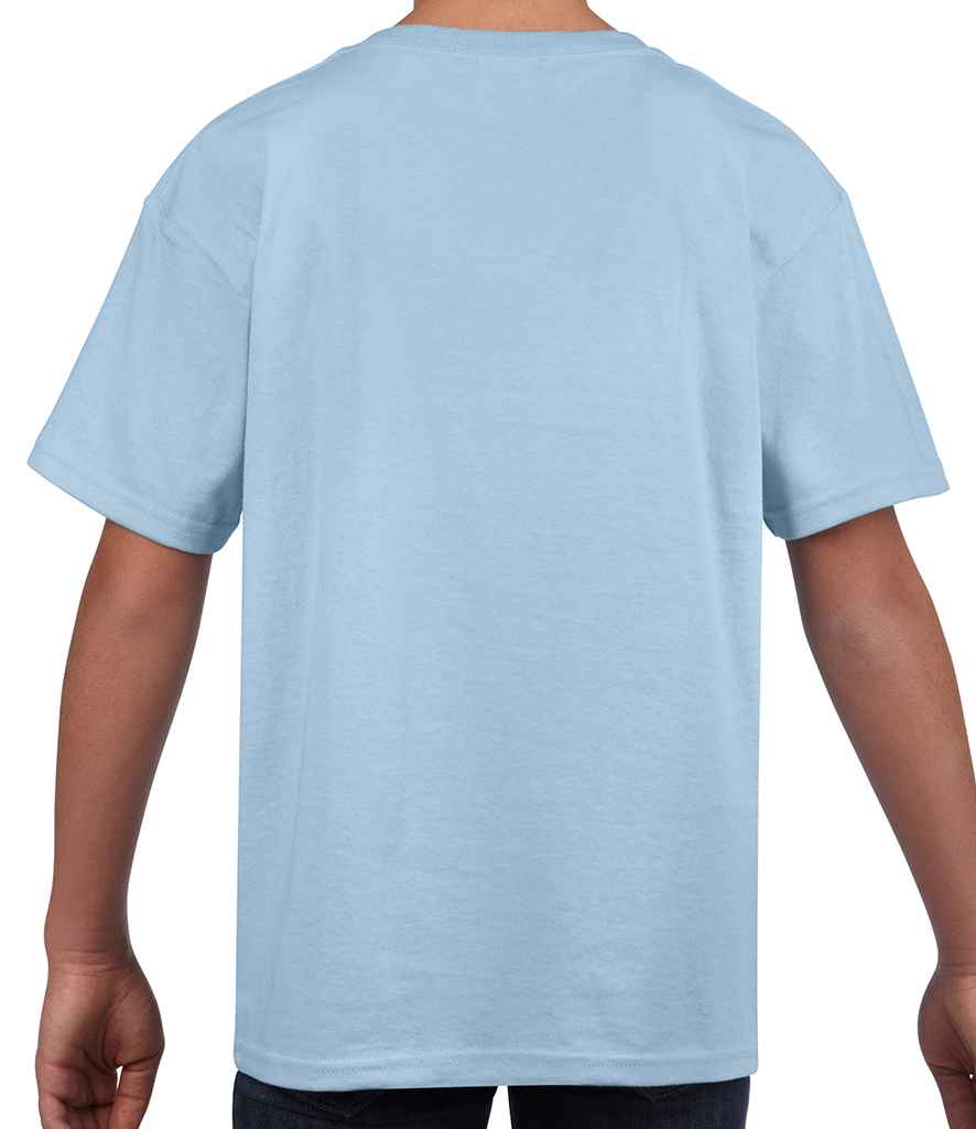 Gildan Kids SoftStyle Ringspun T-Shirt in by Gildan — Custom branded clothing by Print Press, featuring premium embroidery produced in our specialist print lab in the UK.