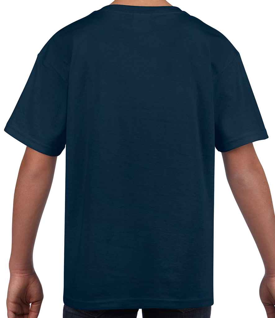 Gildan Kids SoftStyle Ringspun T-Shirt in by Gildan — Custom branded clothing by Print Press, featuring premium embroidery produced in our specialist print lab in the UK.